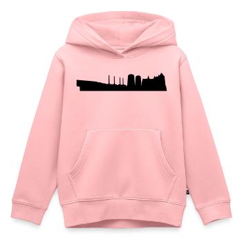 Wolfsburg Skyline - Kinder Premium Organic Hoodie - Rosa - Vorne - AI Model Kid Female (0cm)