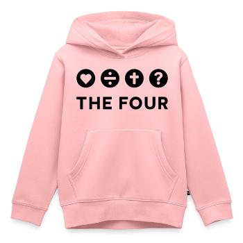 LE QUATRE HAUT - Sweat Premium à capuche enfant bio - rose - Devant - AI Model Kid Female (0cm)