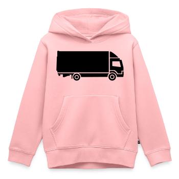 LKW - Kinder Premium Organic Hoodie - Rosa - Vorne - AI Model Kid Female (0cm)