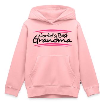 Worlds Best Grandma - Kids Premium Organic Hoodie - rose - Front - AI Model Kid Female (0cm)
