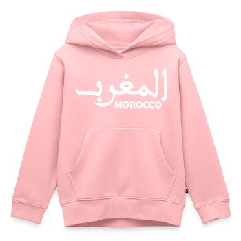 Marokko - Kinder Premium Organic Hoodie - Rosa - Vorne - AI Model Kid Female (0cm)
