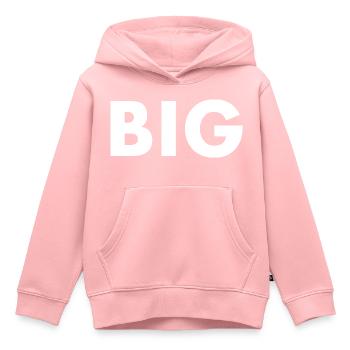 Big - Sweat Premium à capuche enfant bio - rose - Devant - AI Model Kid Female (0cm)