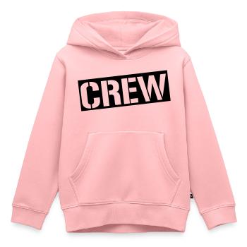 équipage - Sweat Premium à capuche enfant bio - rose - Devant - AI Model Kid Female (0cm)