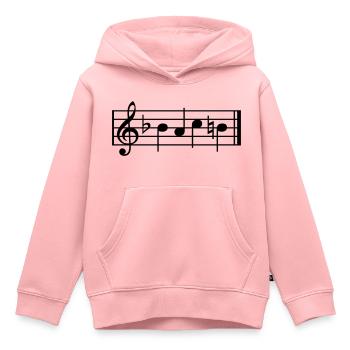 bach - Kinder Premium Organic Hoodie - Rosa - Vorne - AI Model Kid Female (0cm)