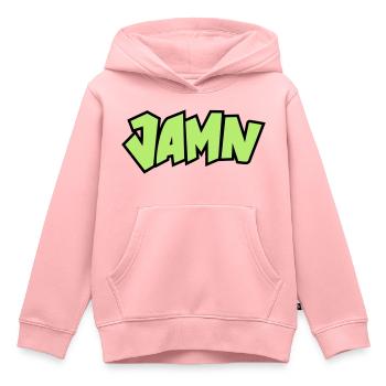 Jammin' JAMN Jamming in tha name of the Lord - Kinder Premium Organic Hoodie - Rosa - Vorne - AI Model Kid Female (0cm)
