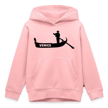 Venice - Kids Premium Organic Hoodie - rose - Front - AI Model Kid Female (0cm)