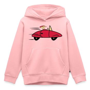 Auto Sportwagen schnell Wagen - Kinder Premium Organic Hoodie - Rosa - Vorne - AI Model Kid Female (0cm)