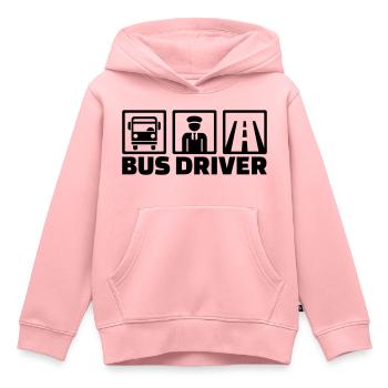 Busfahrer - Kinder Premium Organic Hoodie - Rosa - Vorne - AI Model Kid Female (0cm)