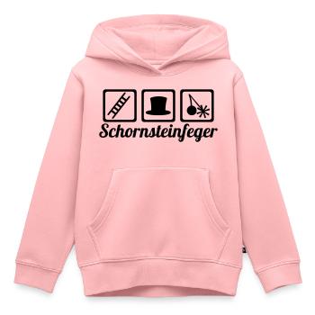 Schornsteinfeger - Kinder Premium Organic Hoodie - Rosa - Vorne - AI Model Kid Female (0cm)