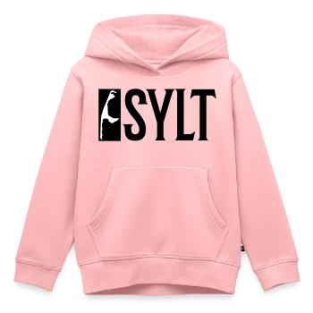 Vacances Sylt - Sweat Premium à capuche enfant bio - rose - Devant - AI Model Kid Female (0cm)
