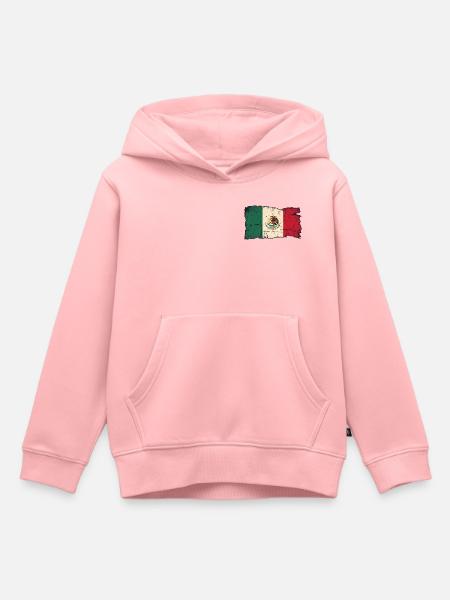 Mexikanische Flagge - Kinder Premium Organic Hoodie - Rosa