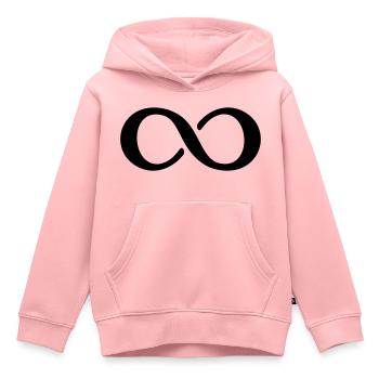 Symbol Unendlichkeit - Kinder Premium Organic Hoodie - Rosa - Vorne - AI Model Kid Female (0cm)