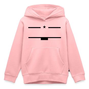 stars symbol - Kinder Premium Organic Hoodie - Rosa - Vorne - AI Model Kid Female (0cm)