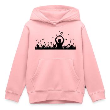 Menschen - Konzert Festival - Kinder Premium Organic Hoodie - Rosa - Vorne - AI Model Kid Female (0cm)
