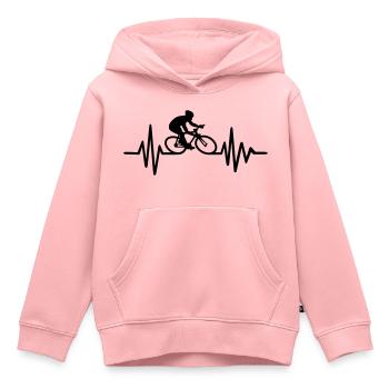 Radfahren - Kinder Premium Organic Hoodie - Rosa - Vorne - AI Model Kid Female (0cm)