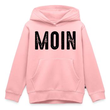 MOIN - Sweat Premium à capuche enfant bio - rose - Devant - AI Model Kid Female (0cm)