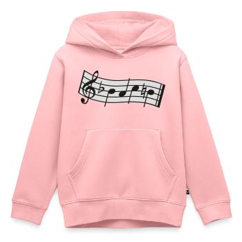 bach - Kinder Premium Organic Hoodie - Rosa - Vorne - AI Model Kid Female (0cm)