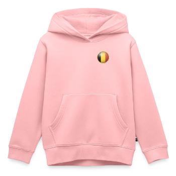 Belgien Emblem - Kinder Premium Organic Hoodie - Rosa - Vorne - AI Model Kid Female (0cm)