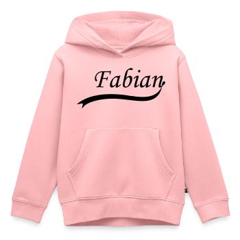 fabian - Kinder Premium Organic Hoodie - Rosa - Vorne - AI Model Kid Female (0cm)