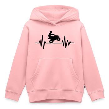 Quad - Kinder Premium Organic Hoodie - Rosa - Vorne - AI Model Kid Female (0cm)