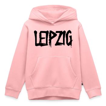 Leipzig - Kinder Premium Organic Hoodie - Rosa - Vorne - AI Model Kid Female (0cm)