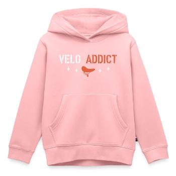 Fahrrad-Süchtige - Kinder Premium Organic Hoodie - Rosa - Vorne - AI Model Kid Female (0cm)