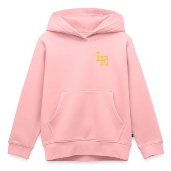 Leipzig - LE - Sweat Premium à capuche enfant bio - rose - Devant - AI Model Kid Female (0cm)