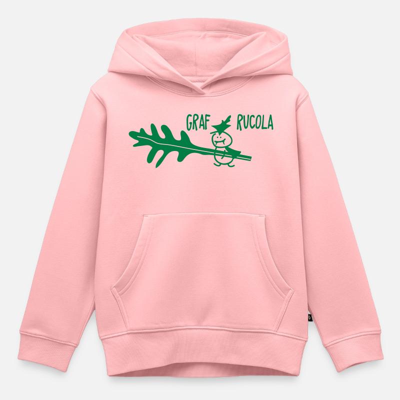 Graf Rucola - Sweat Premium à capuche enfant bio - rose