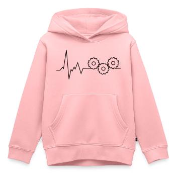 gear - Kids Premium Organic Hoodie - rose - Front - AI Model Kid Female (0cm)