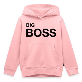 big boss 01 - Sweat Premium à capuche enfant bio - rose - Devant - AI Model Kid Female (0cm)