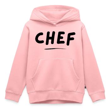 CHEF - originelle Geschenkidee - Kinder Premium Organic Hoodie - Rosa - Vorne - AI Model Kid Female (0cm)