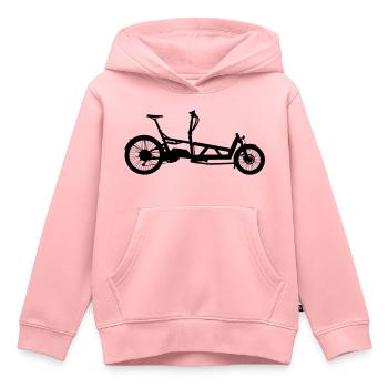 Cargobike R&M Load 60 - Sweat Premium à capuche enfant bio - rose - Devant - AI Model Kid Female (0cm)
