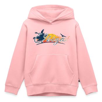 Ibiza 2026 - Balearen - Spanien - Kinder Premium Organic Hoodie - Rosa - Vorne - AI Model Kid Female (0cm)