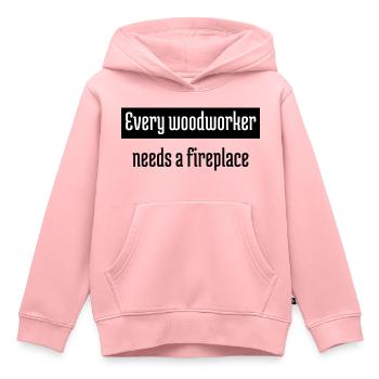gift idea blogger - Kinder Premium Organic Hoodie - Rosa - Vorne - AI Model Kid Female (0cm)