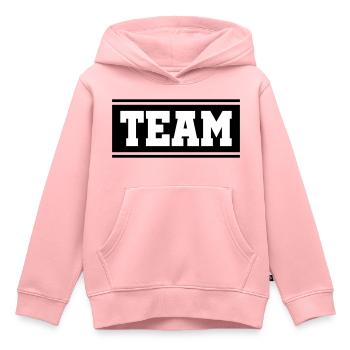 Team Mannschaft - Kinder Premium Organic Hoodie - Rosa - Vorne - AI Model Kid Female (0cm)