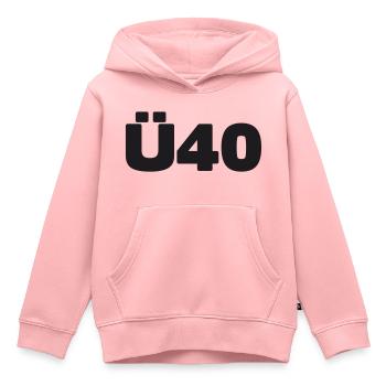 Zum 40. Geburtstag ein Ü40 Shirt - Kinder Premium Organic Hoodie - Rosa - Vorne - AI Model Kid Female (0cm)