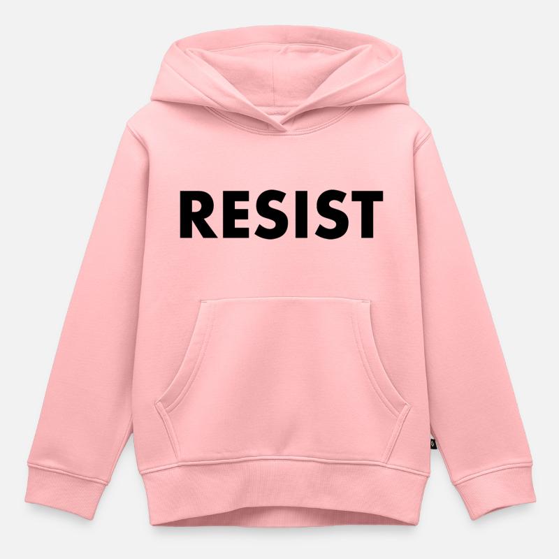 Resist - Sweat Premium à capuche enfant bio - rose