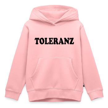 Toleranz - Kinder Premium Organic Hoodie - Rosa - Vorne - AI Model Kid Female (0cm)