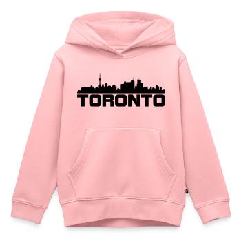 Toronto Design - Kids Premium Organic Hoodie - rose - Front - AI Model Kid Female (0cm)