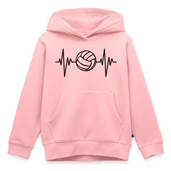 Volleyball Pulse - Kinder Premium Organic Hoodie - Rosa - Vorne - AI Model Kid Female (0cm)