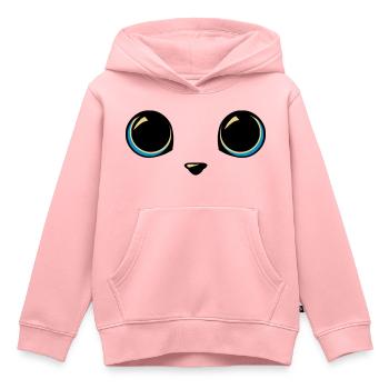 Katzenaugen - Kinder Premium Organic Hoodie - Rosa - Vorne - AI Model Kid Female (0cm)