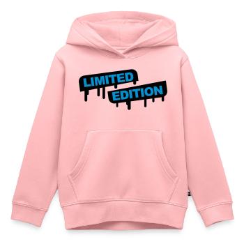 Limited Edition Graffiti - Sweat Premium à capuche enfant bio - rose - Devant - AI Model Kid Female (0cm)