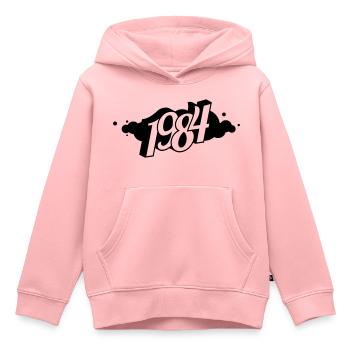 PRODUKT 1984 - Kinder Premium Organic Hoodie - Rosa - Vorne - AI Model Kid Female (0cm)