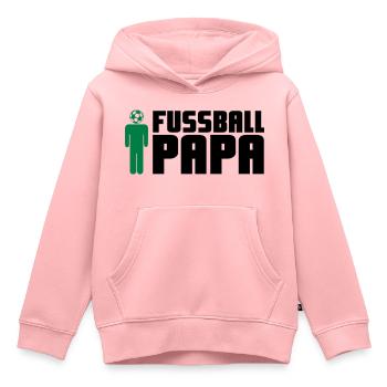 Fußball Papa - Kinder Premium Organic Hoodie - Rosa - Vorne - AI Model Kid Female (0cm)