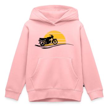 Fahrzeug - Simson Sonne - Kinder Premium Organic Hoodie - Rosa - Vorne - AI Model Kid Female (0cm)
