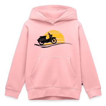 Fahrzeug - Schwalbe Sonne - Kinder Premium Organic Hoodie - Rosa - Vorne - AI Model Kid Female (0cm)