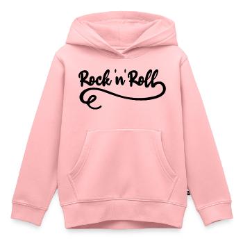 Rock 'n' Roll Hard Rock Music Rocker - Sweat Premium à capuche enfant bio - rose - Devant - AI Model Kid Female (0cm)