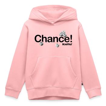 Kniffel Chance - Kinder Premium Organic Hoodie - Rosa - Vorne - AI Model Kid Female (0cm)