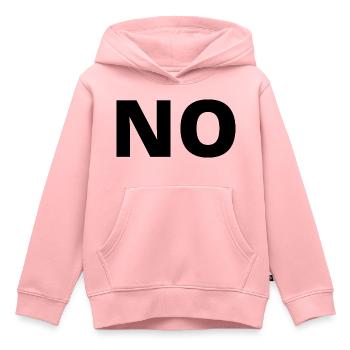 non - Sweat Premium à capuche enfant bio - rose - Devant - AI Model Kid Female (0cm)