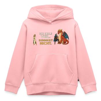 Ich heile viel. Dummheit nicht. – Heiler RPG - Kinder Premium Organic Hoodie - Rosa - Vorne - AI Model Kid Female (0cm)